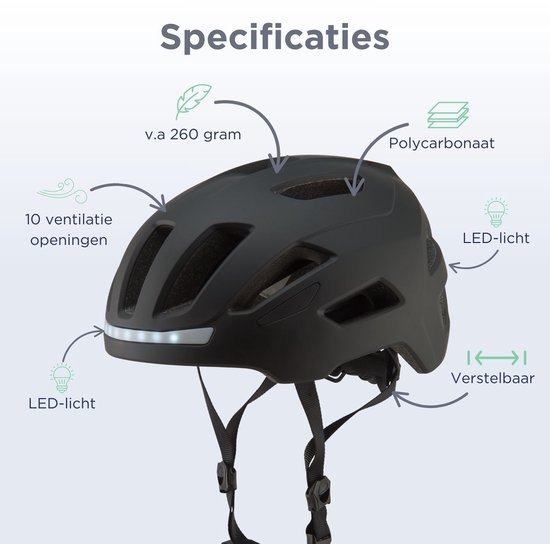 GO-OFF RIDER noir avec lumière avant et arrière - taille L