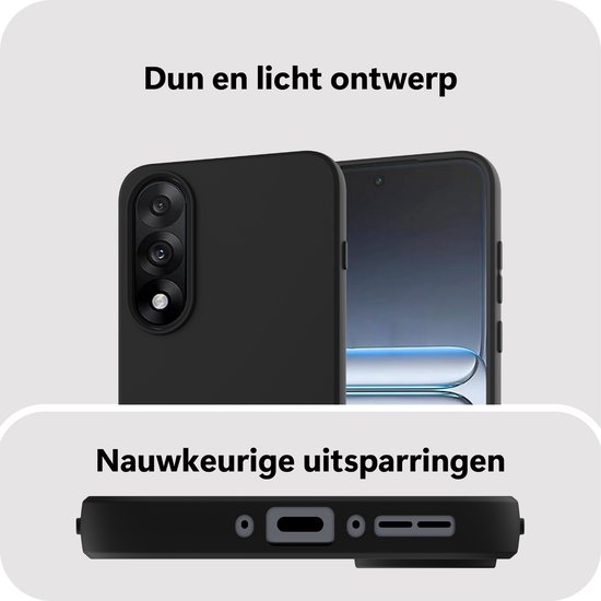 Coque Cazy compatible avec OnePlus Nord 5 - Coque souple en Siliconen - Zwart