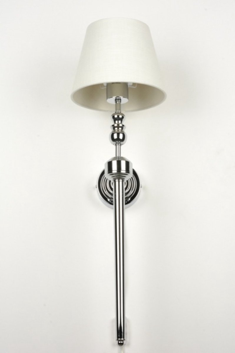 Lumidora Wandlamp 71585 - Voor binnen - MINKA - E27 - Chroom - Creme - Metaal