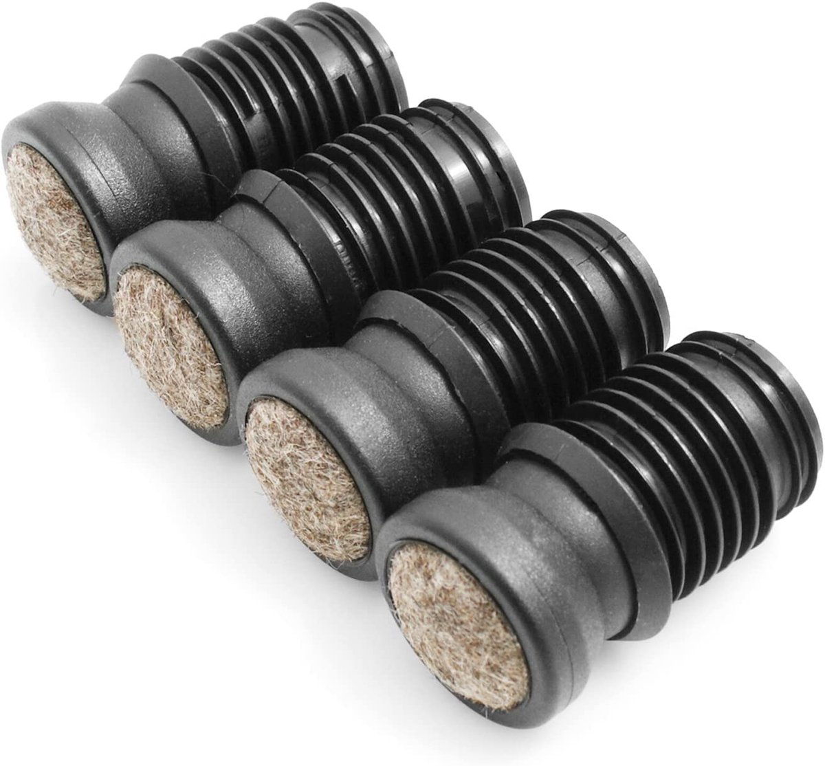 Set van 4 Vilt Stoelglijders - Gewrichtsglijders voor Buizen Ã˜ 12-13 mm - Vloerbescherming