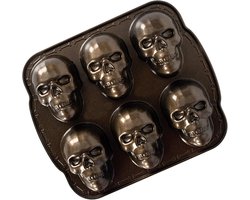 Halloween - Interessant Skull Cakevorm - Creatief Muffinvormen - Anti Aanbak laag - Skull Baking Mold - Metal Skeleton Cake Mold - Skull Chocolate Molds - Skull Baking Cake Tins Pan - Skull Mold - Baking Mold - Bakplaat
