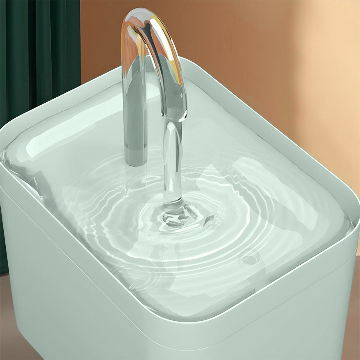 Boncy® Luxe Drinkfontein Kat & Hond - Waterfontein met Stille Pomp - Automatisch Circulatie Filter - Kattenfontein Groen - drinkfonteinen - Katten fontein drinkbak - waterdispenser thumbnail 2