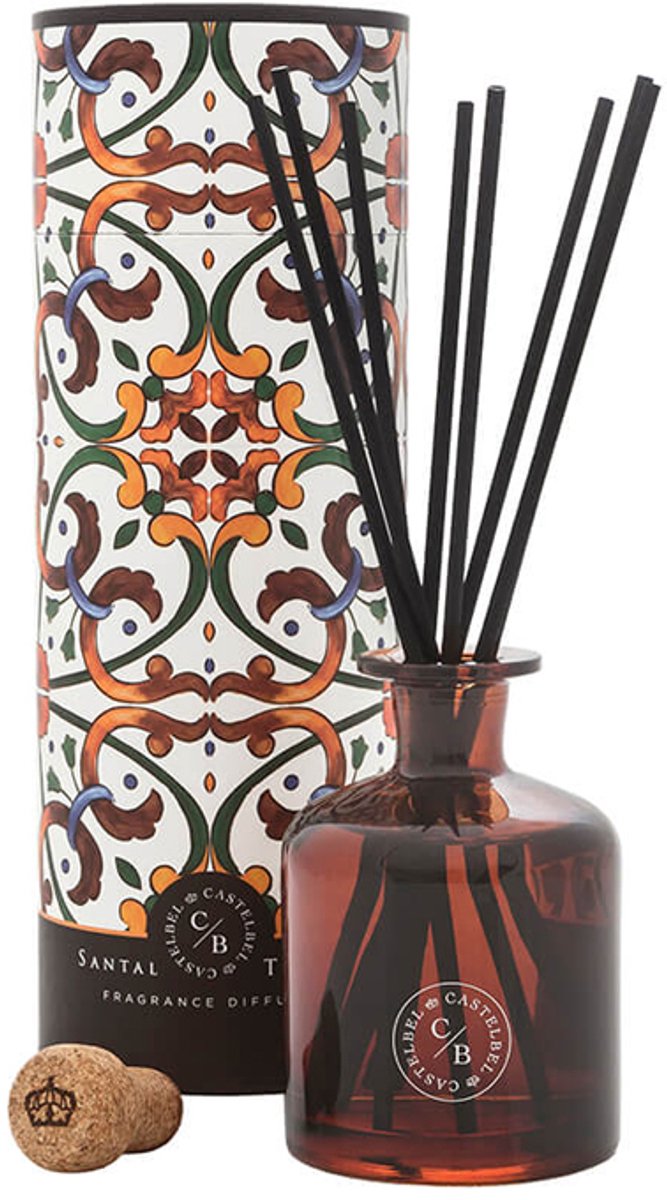 Castelbel - Santal & Tonka - geurstokjes - 250ml - diffuser - geschenkverpakking