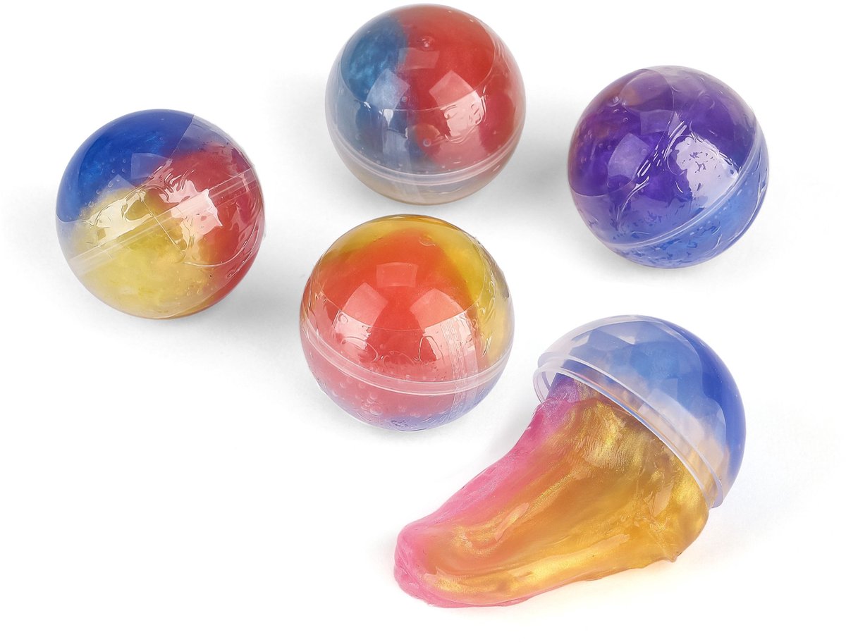 Partizzle 24x Galaxy Slijm Pakket - Universum Astronaut Uitdeelcadeautjes - Grabbelton Maken Slime Speelgoed - Traktatie Cadeautjes voor Kinderen - Gekleurd — afbeelding 7