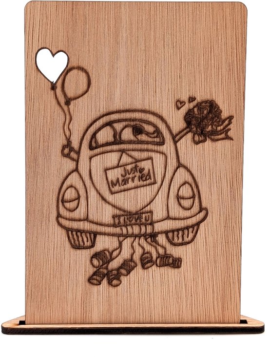 Edition Seidel Premium vierkante wenskaart voor bruiloft met envelop. Bruiloftskaart Wenskaart Vermaling Just Married Mr. & Mrs. Takken Eucalyptus (HQ103 SW025