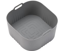 2 stuks Geschikt voor HD9252 HD9200 HD9255 luchtkoker silicone bakplaat vierkant luchtkoker silicone bakplaat luchtkoker accessoires- grijs