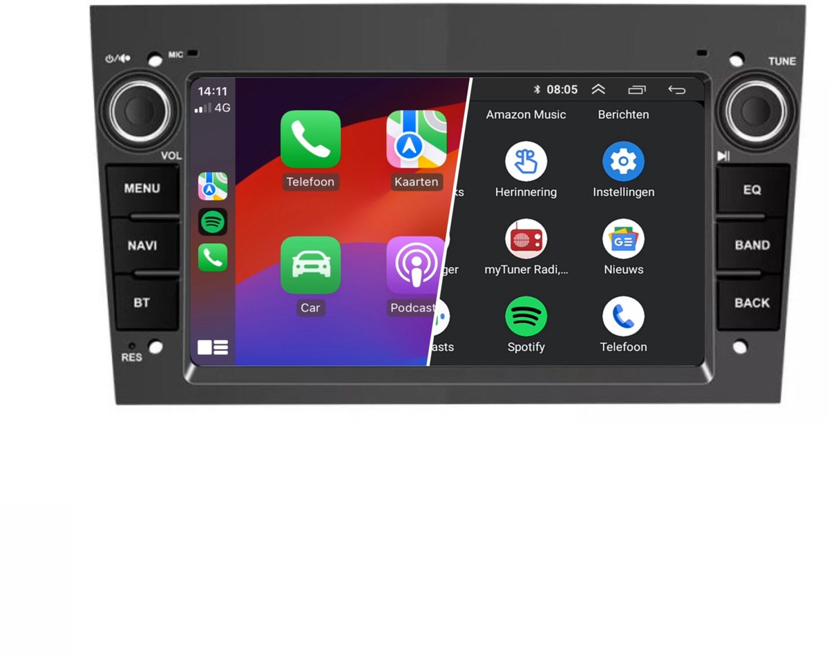 Carplay Autoradio voor Opel Corsa Astra Agila Vectra Combo Zafira | 2001 t/m 2013 | Apple Carplay en Android Auto | 6GB + 128GB | Android 15 | Denago | 2025 model | 2001 2002 2003 2004 2005 2006 2007 2009 2010 2011 2012 2013 | Bluetooth & Wifi