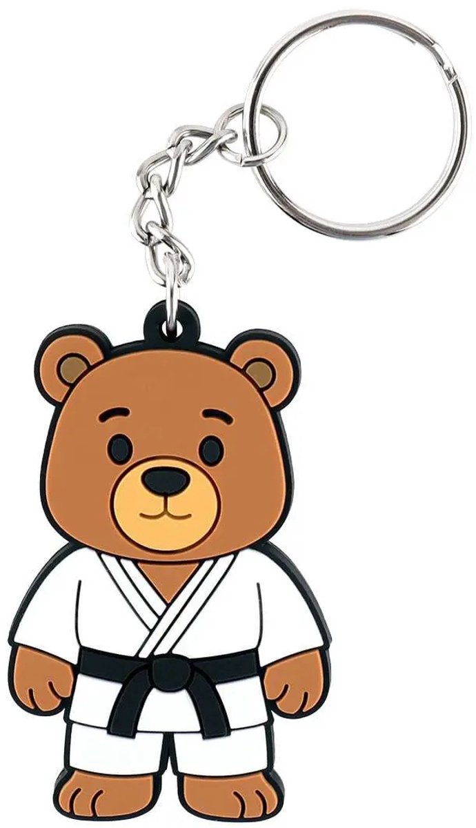 Sleutelhanger Rubber Martial Arts Beer in gi