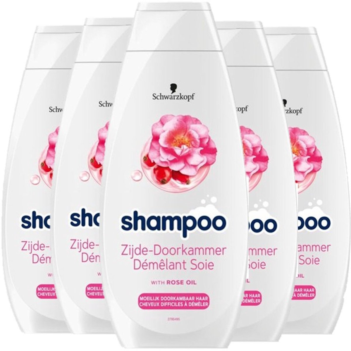 Schwarzkopf Shampoo Zijde-Doorkammer - 5 x 400 ml