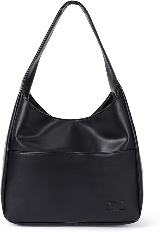 Sac à bandoulière - Sac à bandoulière pour femme - Sac en cuir vintage - Sac à bandoulière rétro - Sac à bandoulière tendance pour femme - Zwart