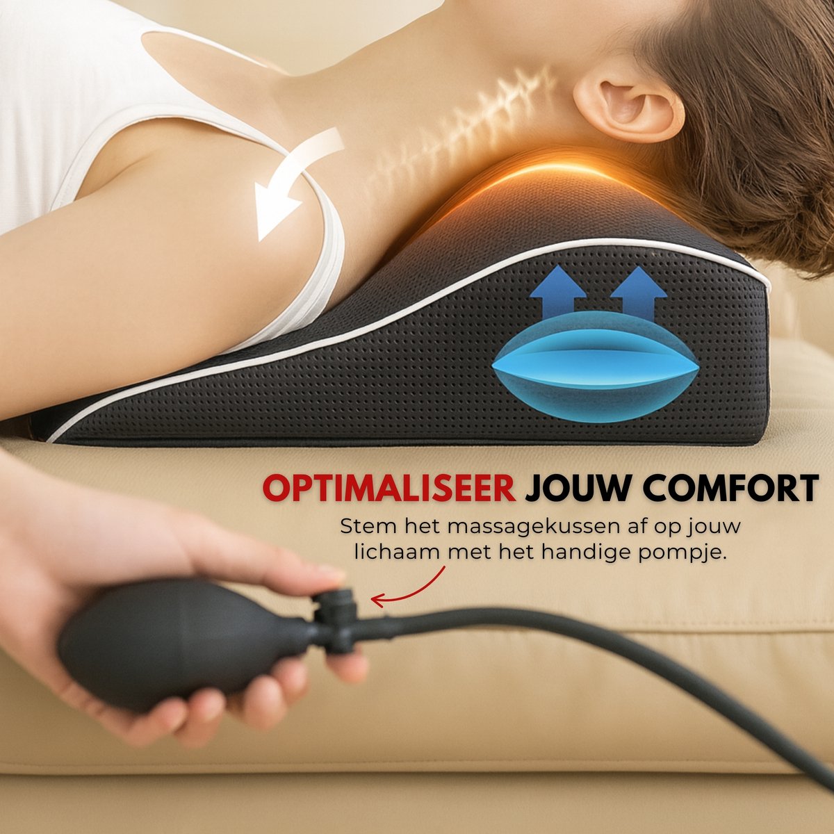 Boncy® Massage Apparaat - Nekmassage & Rugmassage Kussen - Shiatsu Massagekussen met Warmte Functie - Massageapparaten Nek - Rug Apparaten thumbnail 6