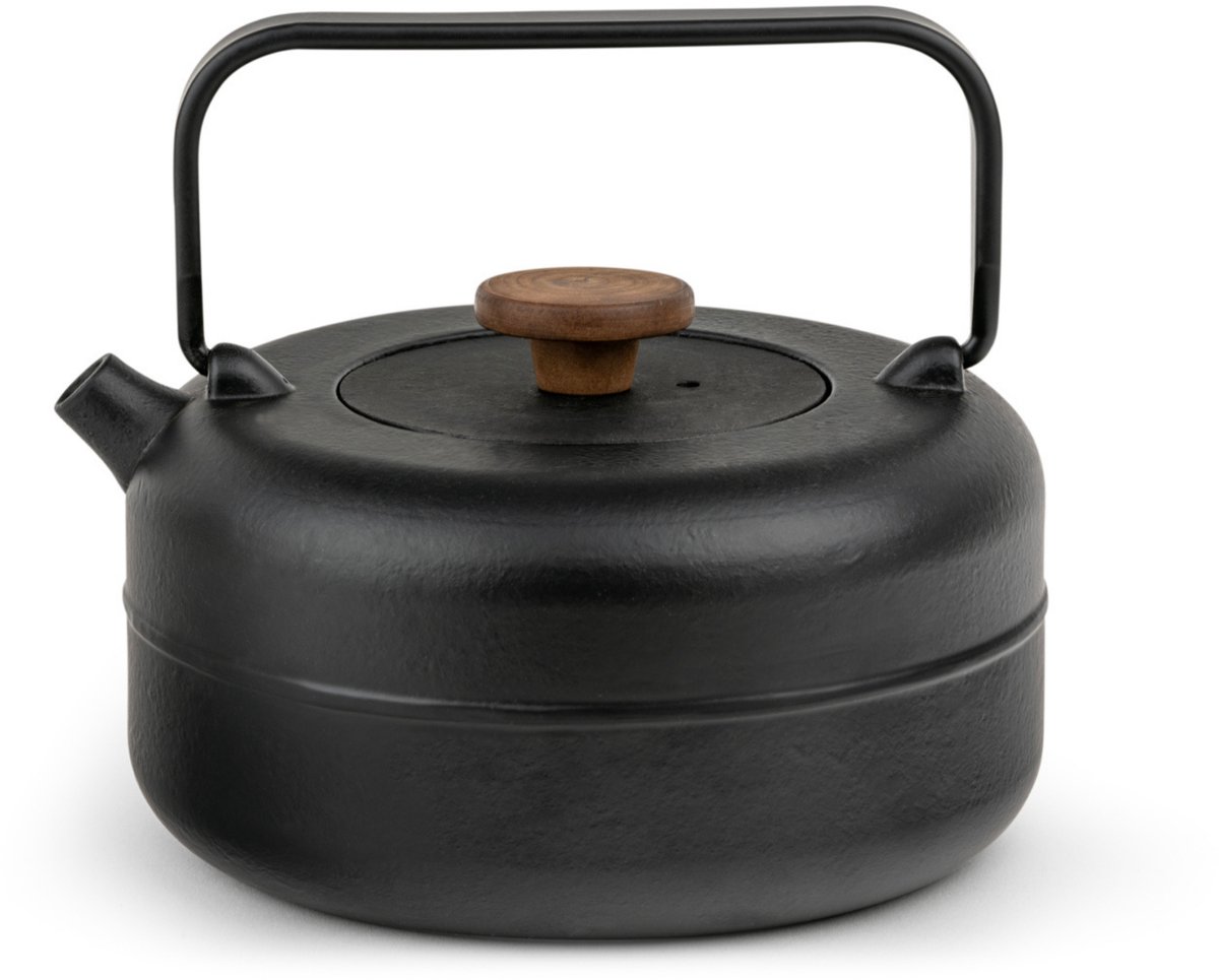Bredemeijer - Theepot Henan gietijzer 0,75 liter - zwart - met filter