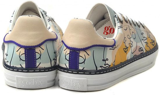 GOBY - Art Faces - Baskets pour femmes - Chaussures pour femmes - Haute qualité - Fait main - Taille 38