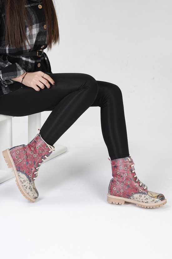 GOBY - Redlove - Bottes pour femmes - Boot - Bottes femmes - Ladies boots - Ladies boots - Long boots - Handmade - Floral print - Taille 36