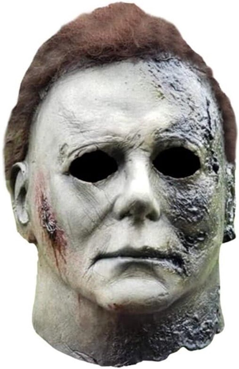 Michael Myers Maske – Gruselige Horror Vollkopfmaske aus Latex, Ideal für Halloween, Kostümpartys & Horrorfans, Detailgetreu und Hochwertig