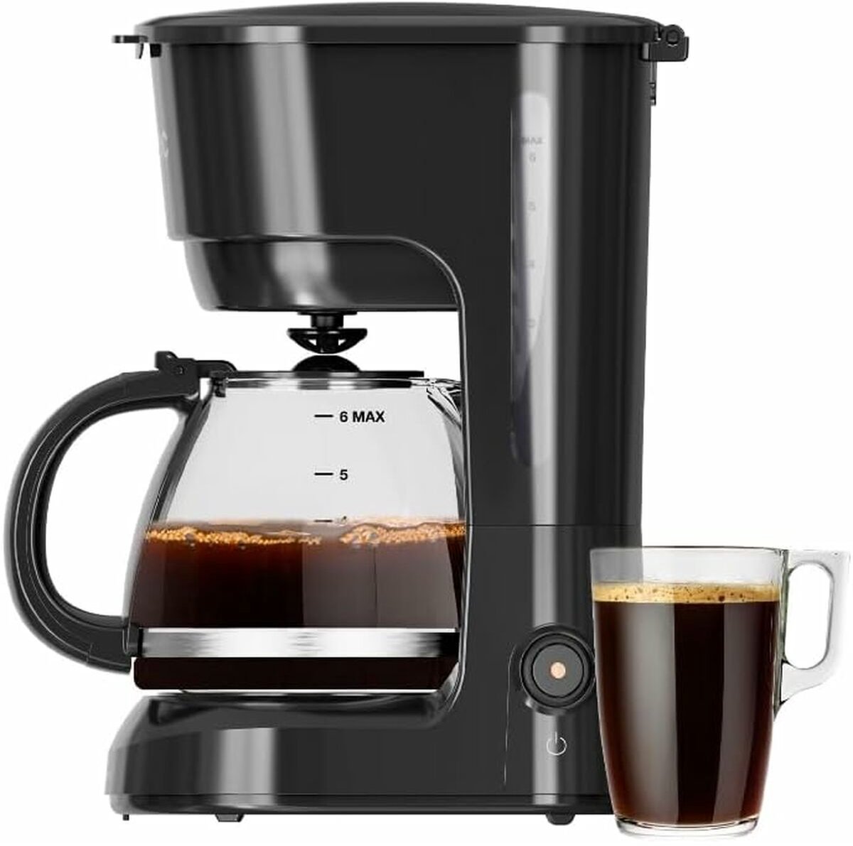 Drip Koffiemachine Solac CF4037 Zwart 600 W 6 Kopjes 6 Stuks