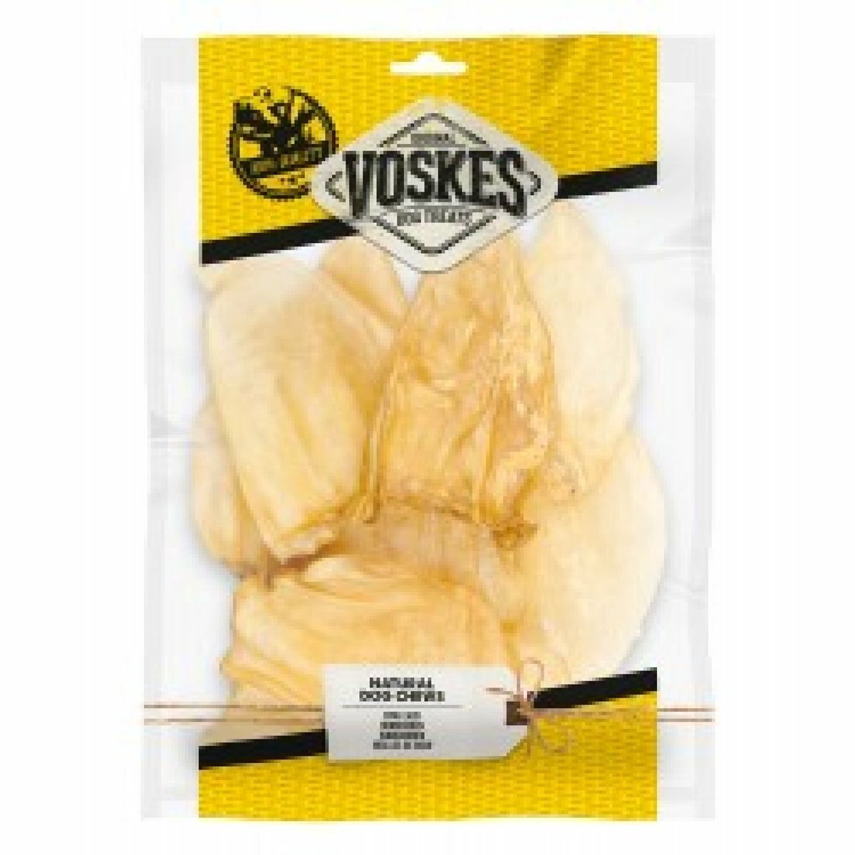 Voskes Hondensnacks Runderoren - 2 x 10 stuks - Voordeelverpakking
