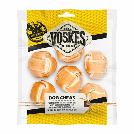 Voskes Bal White met Kip - 6 stuks