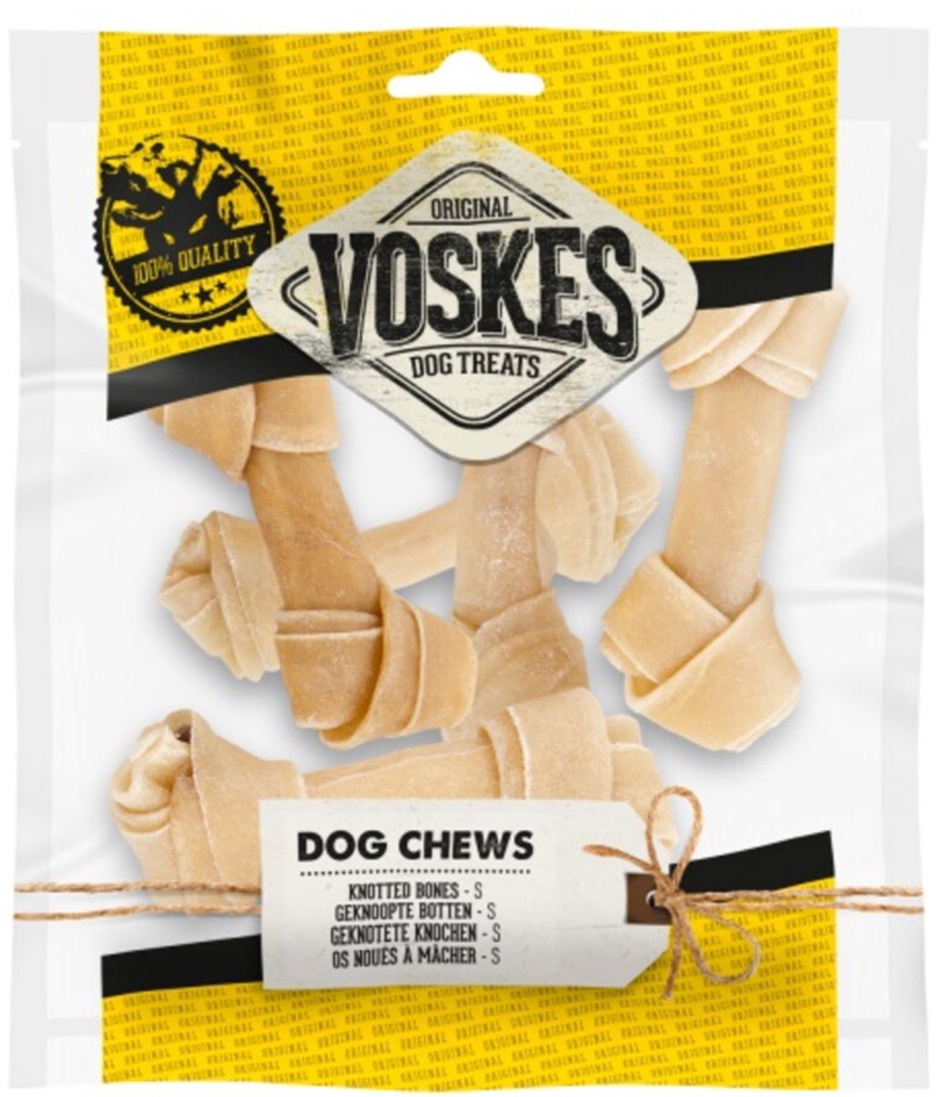 Voskes Hondensnacks Geknoopte Botten Small - 10 x 5 stuks - Voordeelverpakking