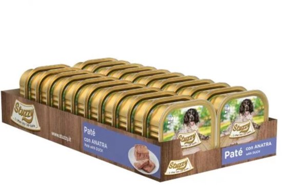Stuzzy Hondenvoer Paté Eend - 22 x 150 gr - Voordeelverpakking