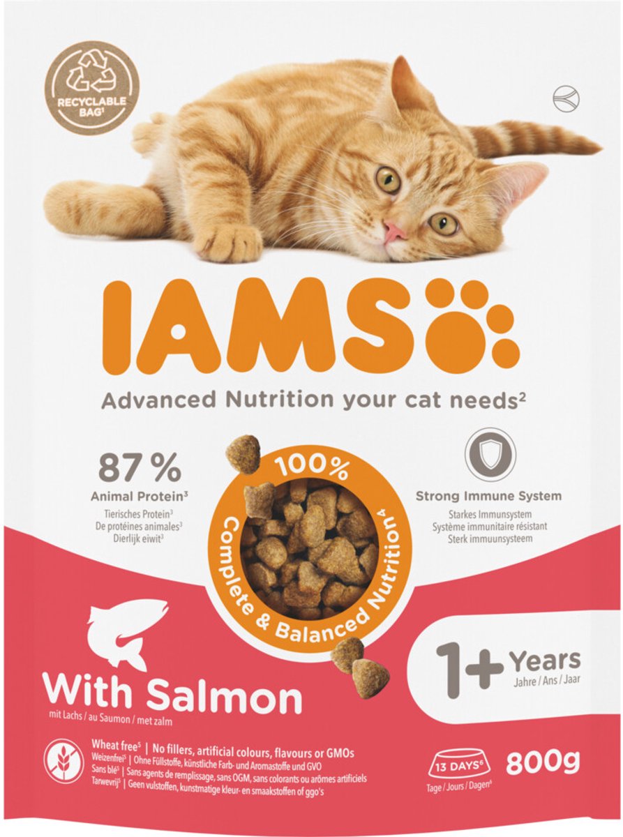 IAMS Kat Adult Zalm 800 gr