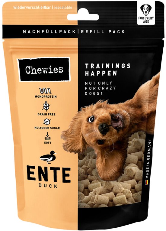 Chewies Trainingshapjes Hondensnacks Eend - 6 x 175 gr - Voordeelverpakking