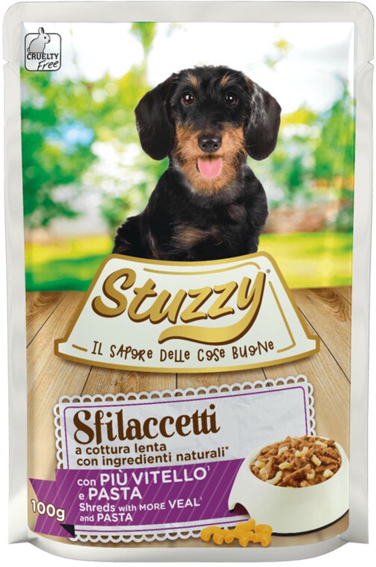 Stuzzy Pouch Adult 100 g - Hondenvoer - 24 x Kalfsvlees&Pasta