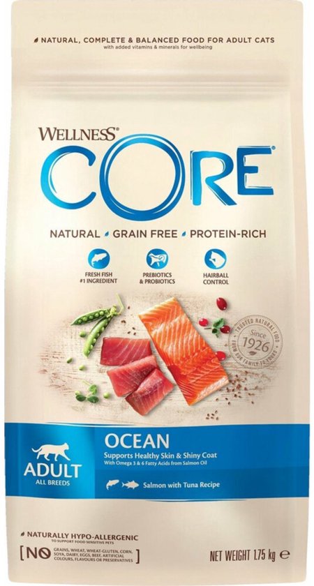 Wellness Core Grain Free Cat Ocean Zalm & Tonijn - Kattenvoer - 1.75 kg