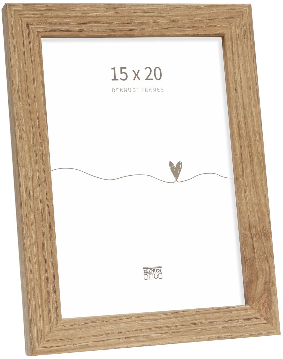 Deknudt Frames fotolijst - S45SH2 - houtkleur - fotomaat: 15x20 cm donker bruin