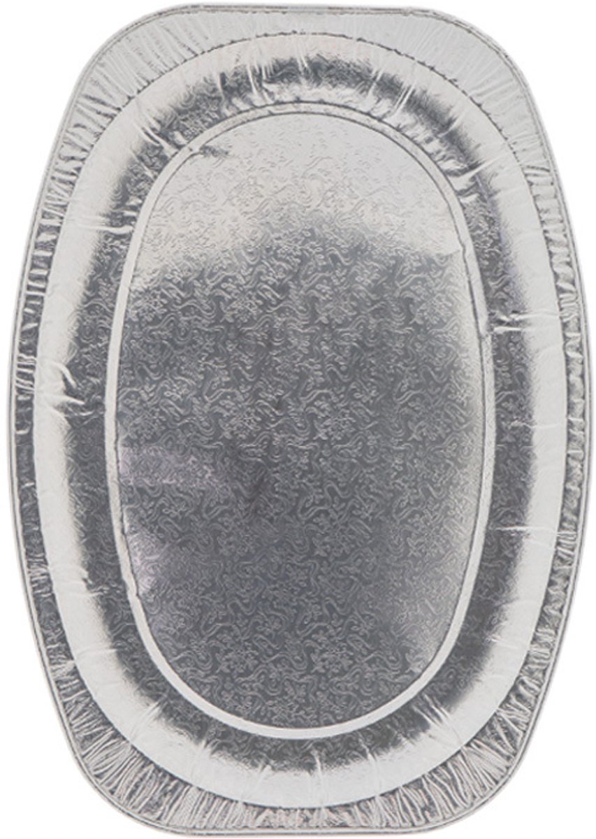 Aluminium serveerschaal Ovaal 43cm - 50 st/ds.