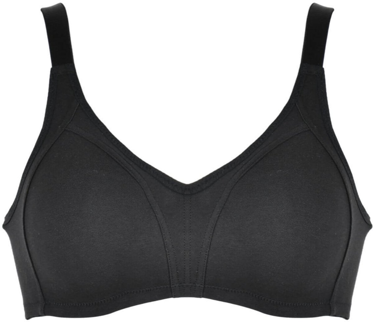 Naturana naadloze soft BH zonder beugels maat 90D zwart