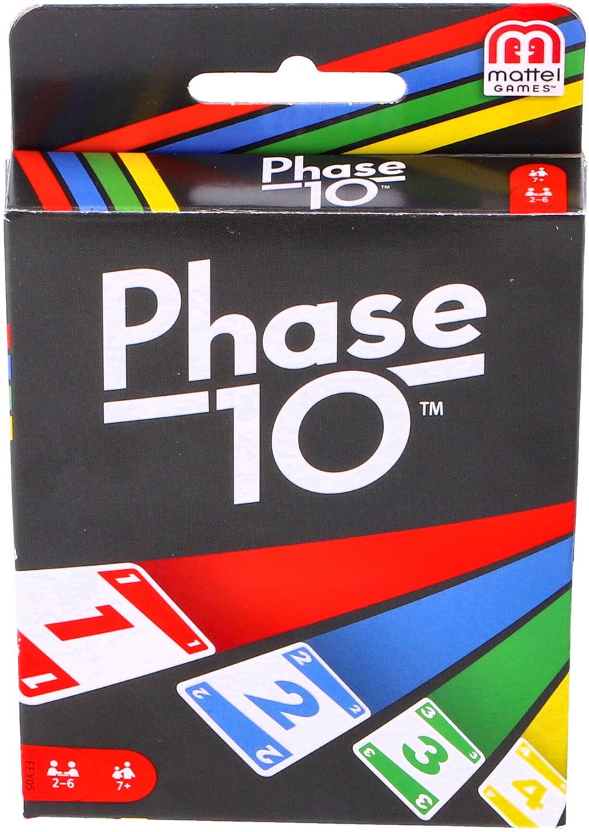 Mattel Phase 10 2 - 6 spelers, Vanaf 7 jaar