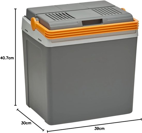 Koelbox - Elektrische Koelbox 12 en 230 Volt - Koeltas Auto - Grijs van Koelbox. — afbeelding 5