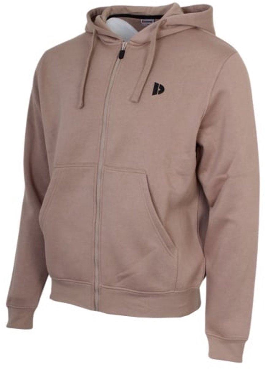 Donnay - Sweatvest met capuchon (Bruce) - Sportvest - Heren - Taupe-grey (068) - maat XL