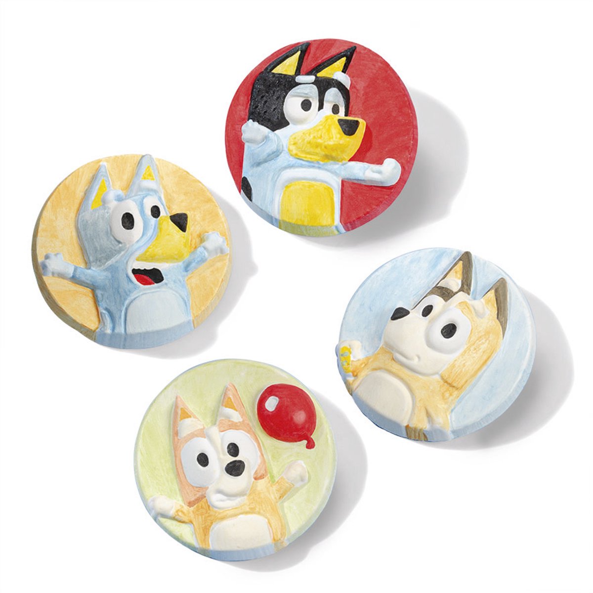 Totum Bluey knutselset gips figuren gieten en beschilderen incl. verfstrip 6 kleuren - knutselen creatief speelgoed junior - model & paint cadeautip — afbeelding 4