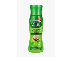 Vatika Verrijkte Kokos Haarolie 150ml - Met 7 Ayurvedische Kruiden | Vermindert Haaruitval tot 50% in 4 Weken | Versterkt & Stimuleert Haargroei | Natuurlijk & Klinisch Bewezen met Kajal Sticker