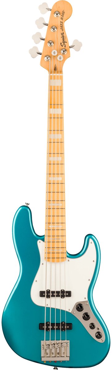 Squier Classic Vibe Active 70s Jazz Bass V MN Ocean Turquoise - Elektrische basgitaar
