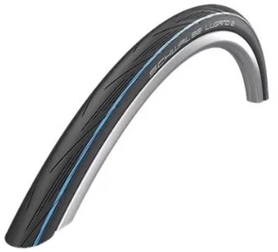 Buitenband Schwalbe Lugano 2 K-Guard 28 x 1.00 / 25-622 mm - zwart met blauwe strepen — afbeelding 3