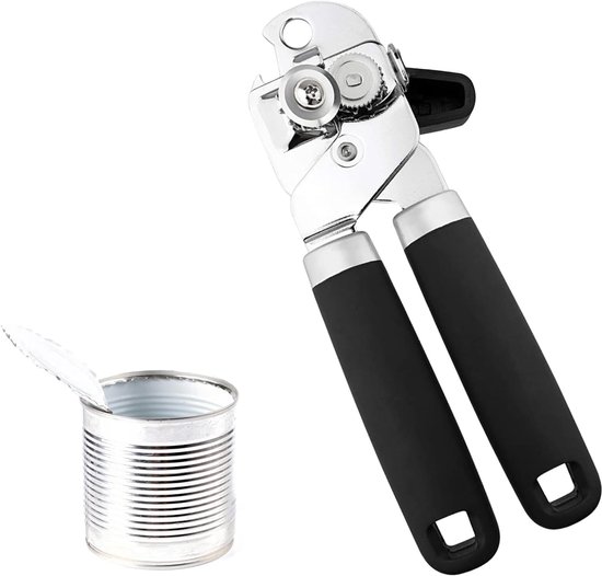 Blikopener - Professioneel blikopener - Draagbaar Flesopener - Multifunctioneel opener - Gemakkelijk te openen - Veilig openen Can Opener - Safe Cut for Beer /Tin /Bottle - speciaal Good for Seniors with Arthritis