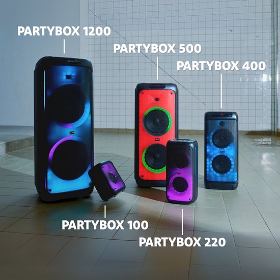 Salora PARTYBOX1200 - Party Speaker - Box - Partybox - Boombox - 1200 watt - LED verlichting van Salora — afbeelding 2