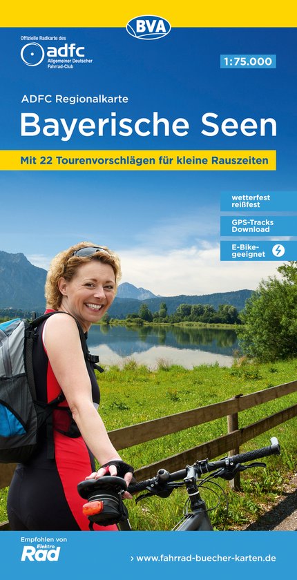 Regionalkarte- Bayerische Seen cycling map - cover