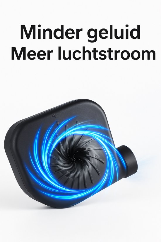 THAR Elektrische Luchtpomp 50 W - EU Stekker - Met 3 Opzetstukken - Voor Luchtbedden, Zwembanden, Speelgoed & Vacuumzakken - Opblazen & Leegzuigen - Compact & Lichtgewicht van THAR — afbeelding 4