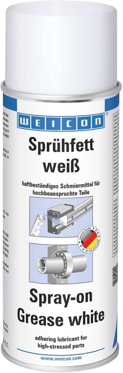 WEICON Witte Smeervet Spray 400 ml – Voor Kogellagers