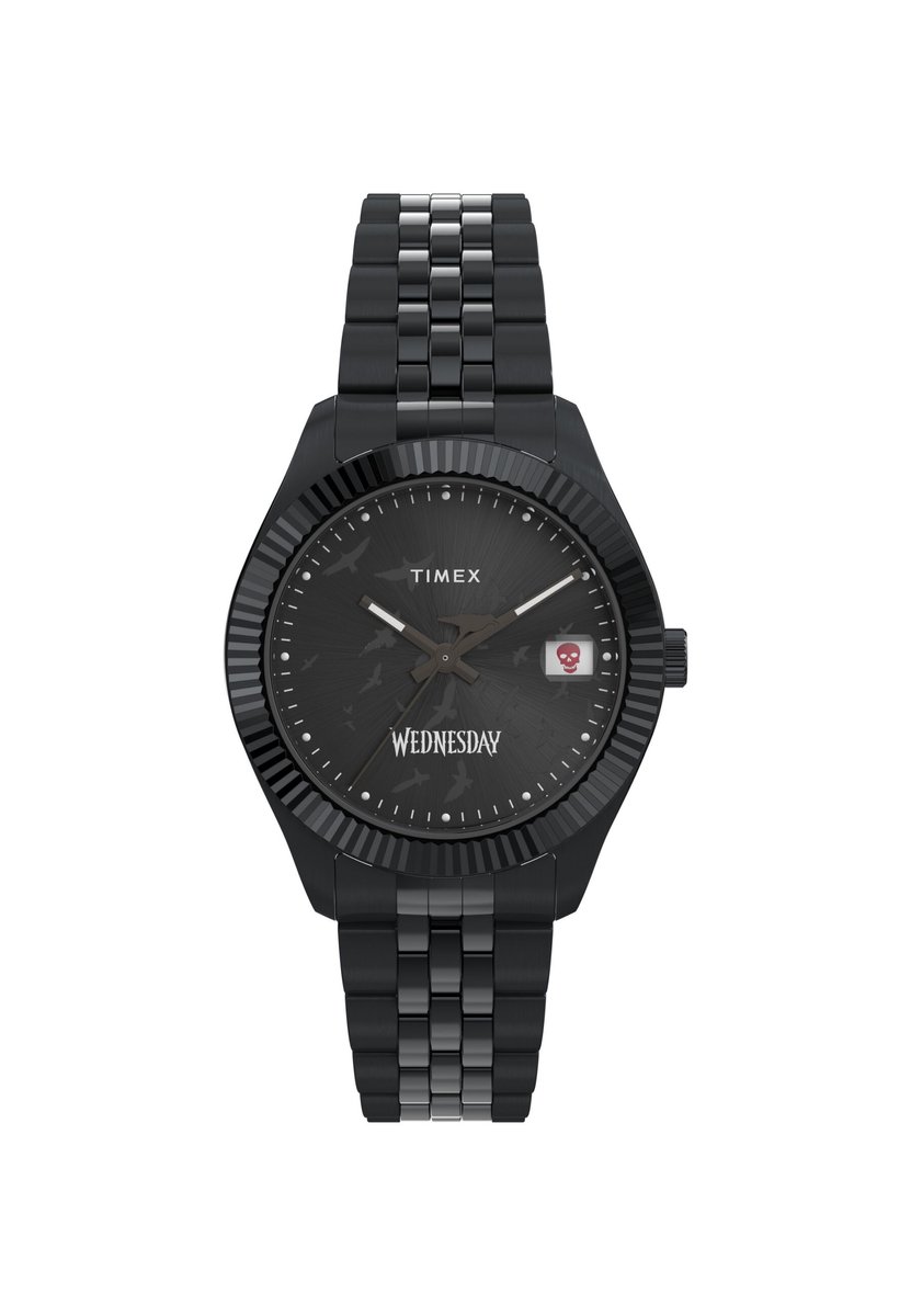 Timex x Wednesday Legacy TW2Y19600 Horloge - Staal - Zwart - Ø 36 mm