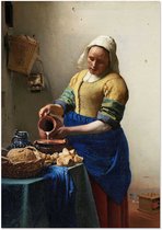 Affiche Johannes Vermeer - Het Melkmeisje 30x40 cm - Décoration Salon - Décoration Chambre - Décoration - Décoration murale - Décoration murale Salon - Décoration murale Chambre - Décoration murale - Décoration murale Salon