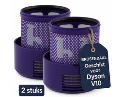 Brosendaal Filter geschikt voor Dyson Cyclone V10 stofzuiger filter - SV12 | SV27 - Wasbaar en Herbruikbaar - 2 stuks