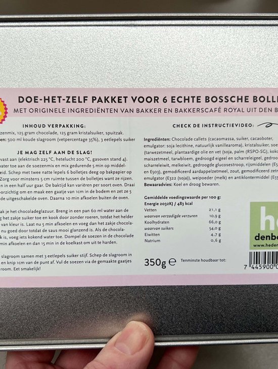 Hedenbosch Bossche Bollen bakken - zelf thuis bakpakket voor 6 ...