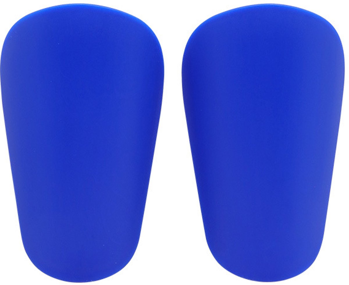 1 paar - Mini voetbal scheenbeschermers - Geschikt voor volwassenen en kinderen - Geschikt voor peuters/jongeren - Lichtgewicht en comfortabel + verdikte kuitsokken - Blauw