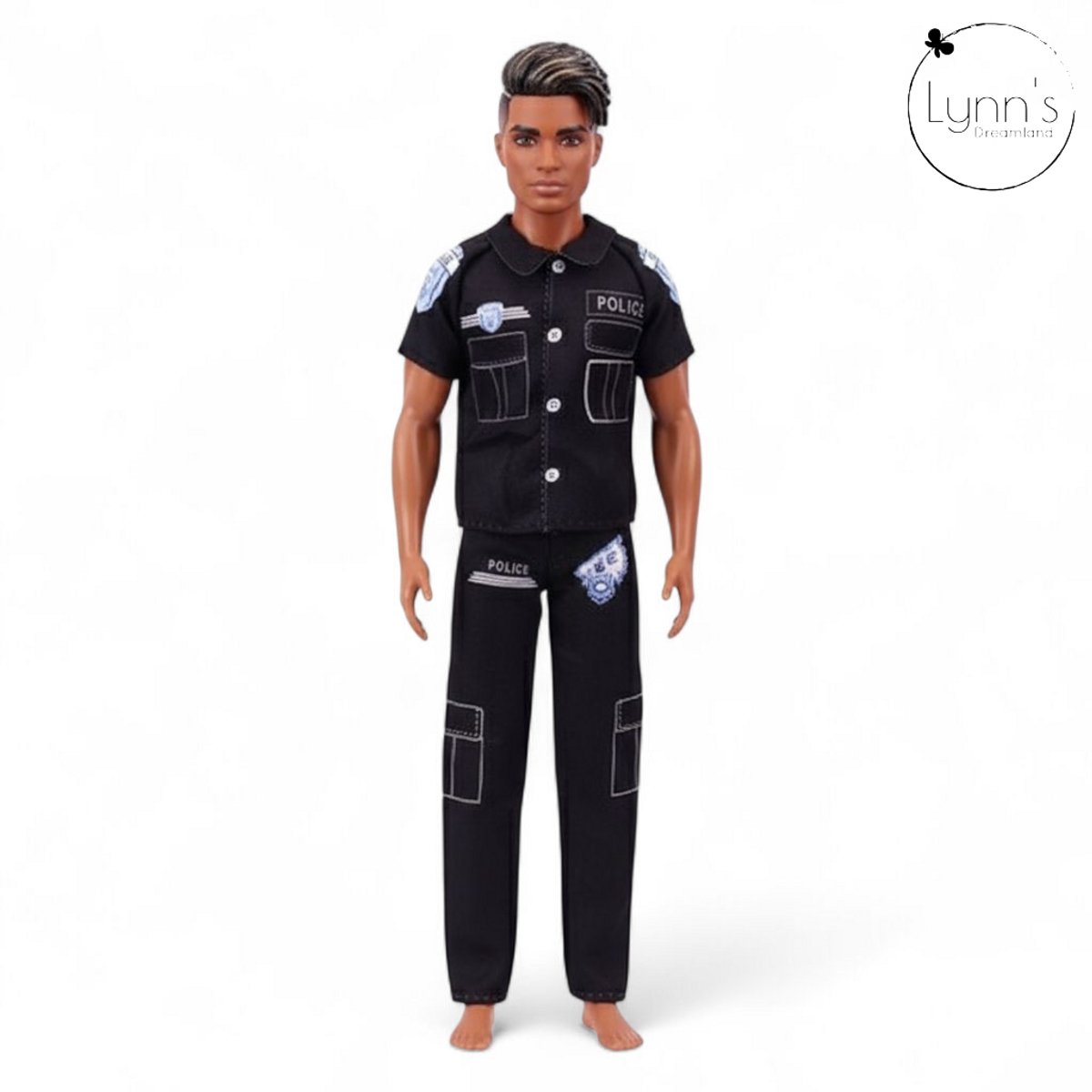 Lynn’s poppenkleertjes - Set ‘James’ - Geschikt voor modepop - Set van 5 outfits - Politie, sport, winter, zomer, lente, herfst - Cadeauzakje — afbeelding 6