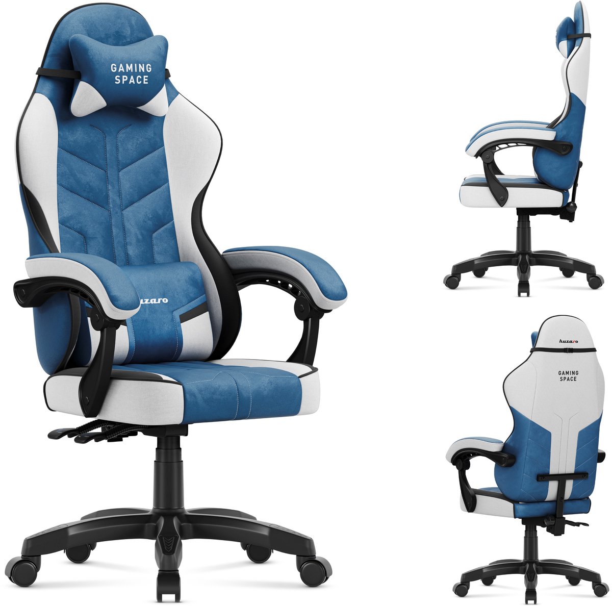 Huzaro Force 2.7 – luxe velours gamestoel met kantelfunctie en ergonomische ondersteuning